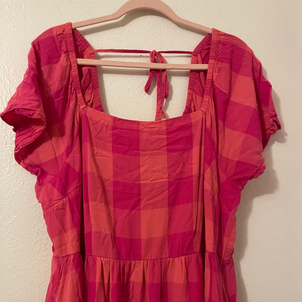 Lane Bryant Pink/Orange Dress, 18 - Picture 2 of 8